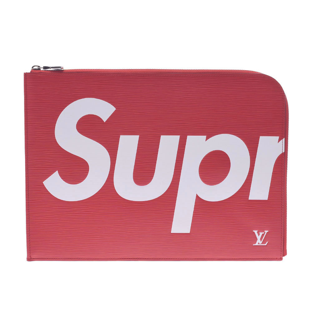 Louis Vuitton Epi Pochette Jour Document Case Supreme Red White Bag
